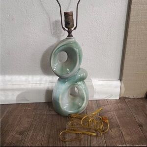 Mid Century Ceramic Biomorphic Table Lamp